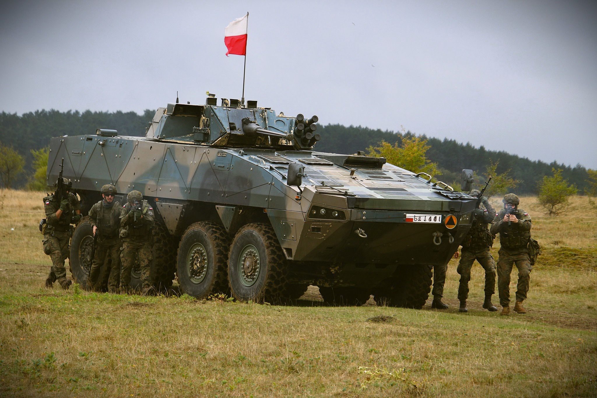 Polski Rosomak podczas ćwiczeń w Rumunii