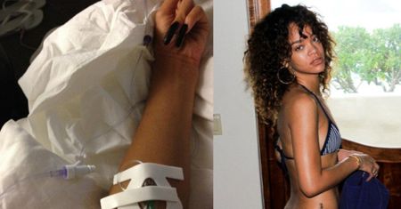 Rihanna w szpitalu pod kroplówką (FOTO)