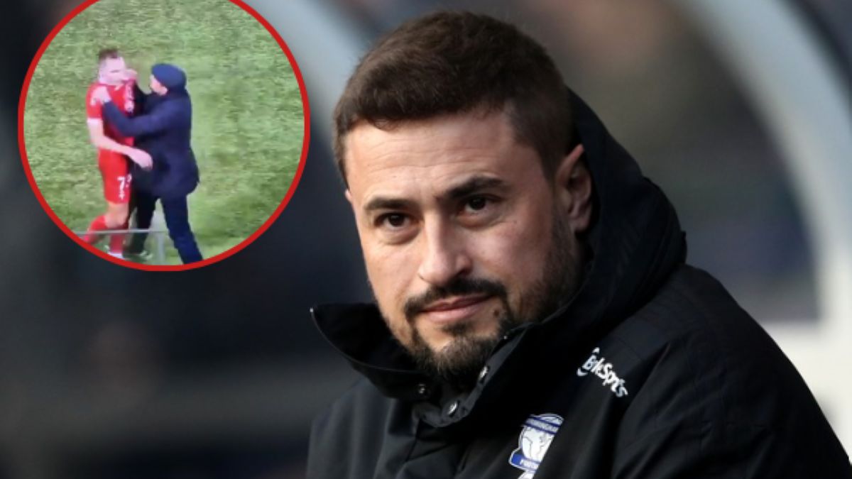 Trener Triestiny Pep Clotet szarpał zawodnika po czerwonej kartc