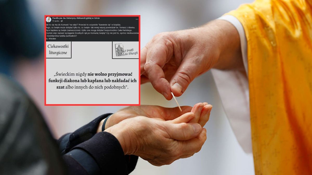 Wpis w sprawie komunii na rękę