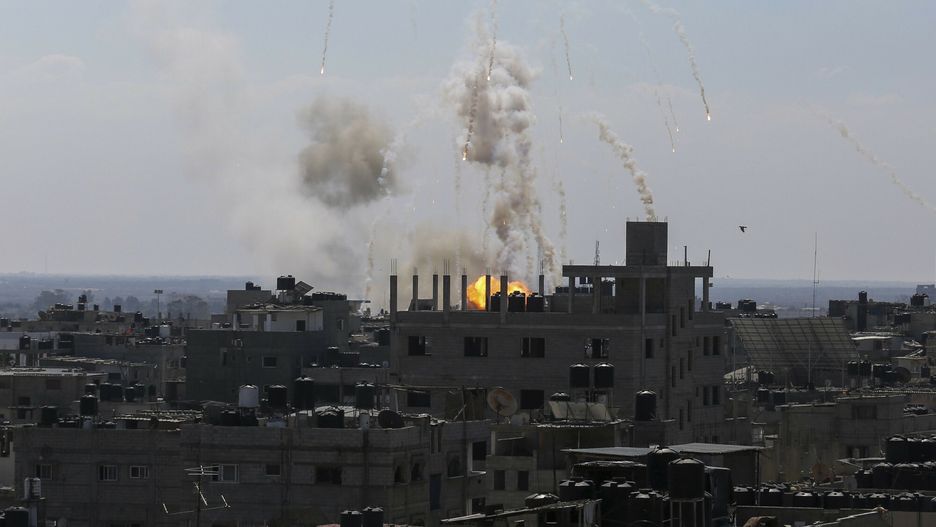 Temporary
Smoke and fire rise from an explosion after an Israeli airstrike in Rafah, Gaza Strip, Friday, Oct. 13, 2023. (AP Photo/Hatem Ali)
Hatem Ali