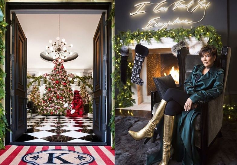 Tak wyglądają tegoroczne świąteczne dekoracje, o które zadbała Kris Jenner
