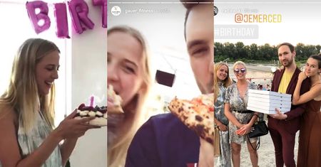 Jessica Mercedes świętuje 25. urodziny z pizzami i zaprzyjaźnionymi celebrytami (ZDJĘCIA)
