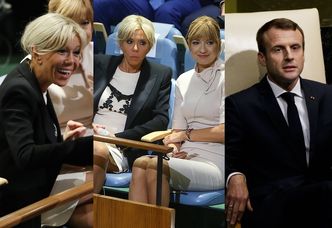 Brigitte Macron w zmienionej fryzurze kibicuje mężowi w ONZ (ZDJĘCIA)