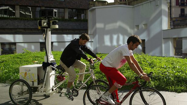 Rower Google'a na wrocławskim rynku. Kolejne zdjęcie pojazdu Street View 1