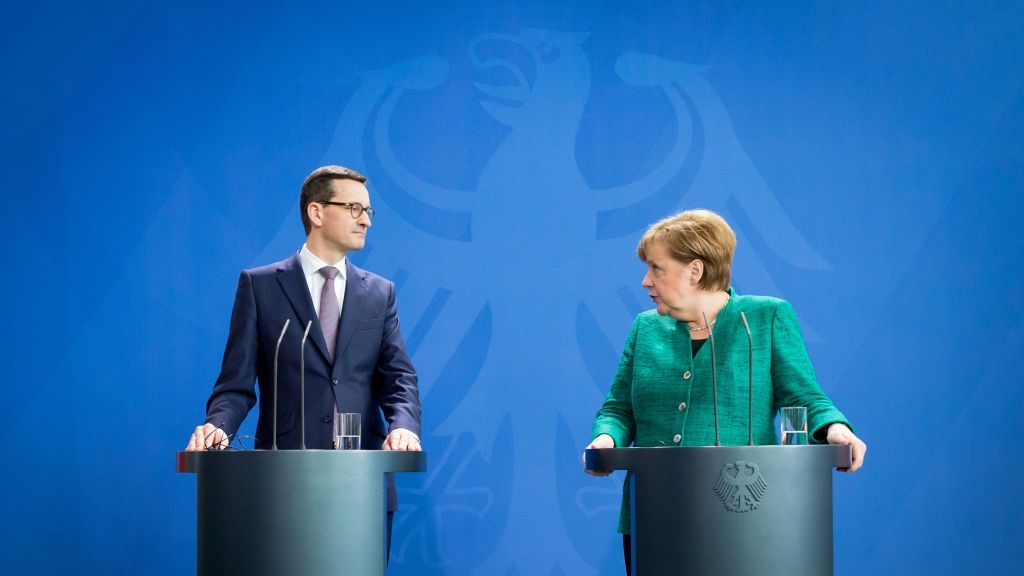 Mateusz Morawiecki i Angela Merkel
