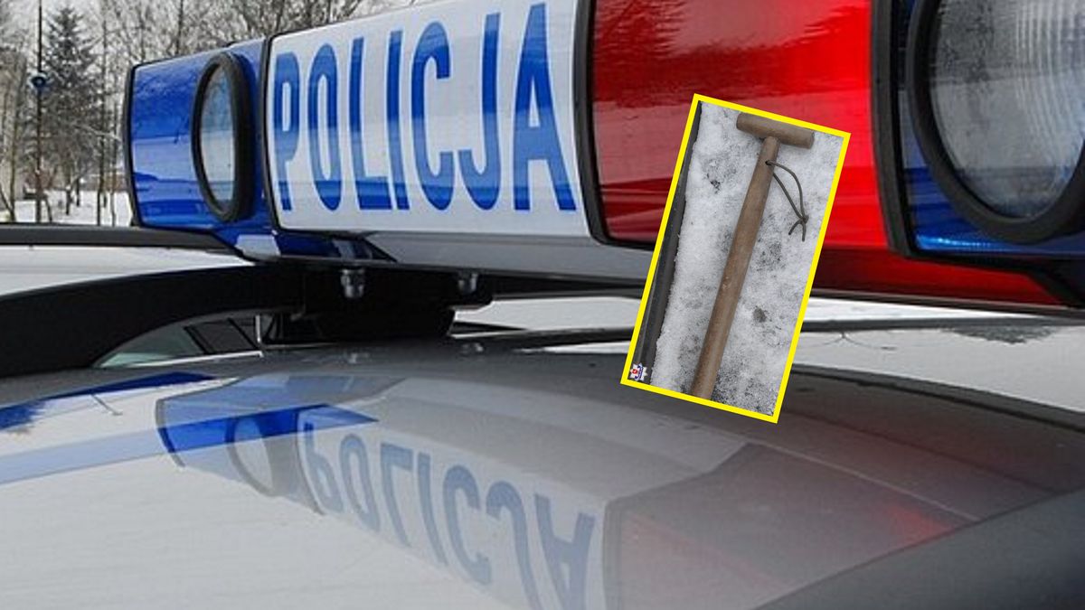 30-latek po wyjściu z domu został zaatakowany drewnianym trzonkiem od łopaty przez zamaskowanego mężczyznę. 