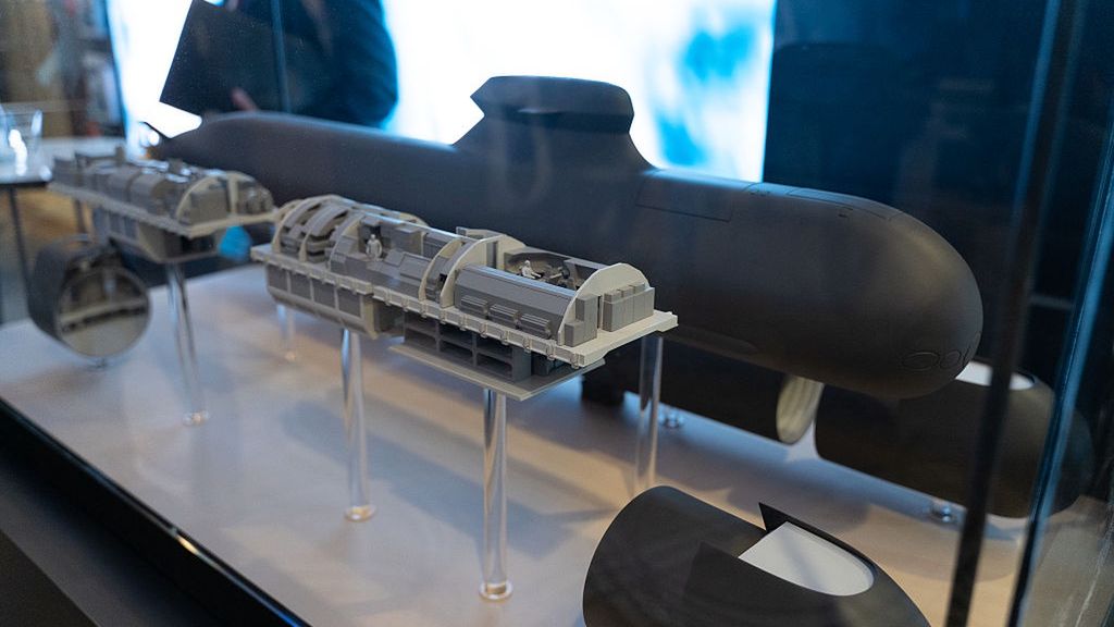 Warsaw Security Forum 2025
The A26 Blekinge-class submarine is seen during the Warsaw Security Forum. (Photo by Marek Antoni Iwanczuk/NurPhoto via Getty Images)
NurPhoto
warsaw security forum 2025, industry representatives, swedish navy, intelligence gathering, underwater warfare, swedish submarine, maritime security, reconnaissance, government officials, naval engineering, blekinge-class, maritime operations, underwater stealth, warsaw security forum, international relations, defense policy, defense, torpedoes, wsf 2025, security conference, propulsion system, shipbuilding, naval forces, anti-submarine warfare, advanced technology, nurphoto, stealth capabilities, a26, central and eastern europe, france partner nation, knight of freedom award, naval technology, sonar technology, transatlantic cooperation, military leaders, experts, cyber security, energy security