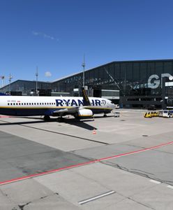 Awantura na pokładzie samolotu Ryanair z Norwegii do Gdańska