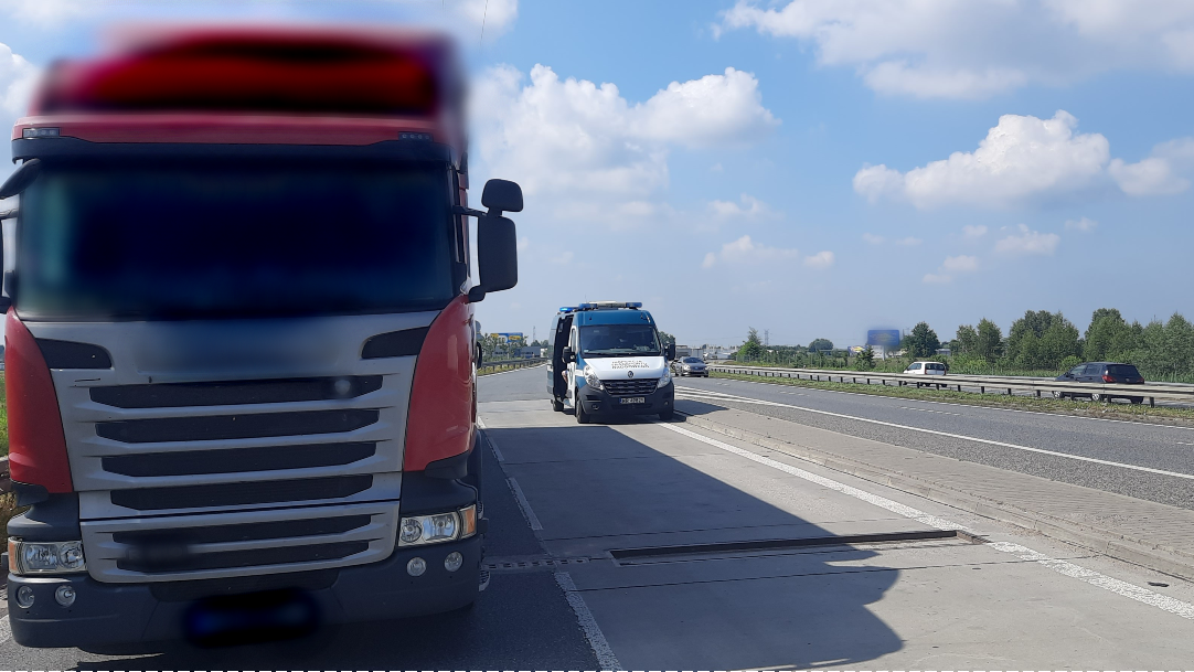 Kierowca tej ciężarówki nie powinien wsiadać za kółko