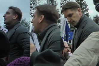 Lis skanduje na marszu KOD: "Cała Polska się z was śmieje, demokracji wy złodzieje!"
