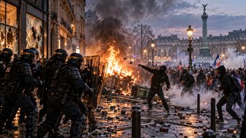 Francja płonie po gigantycznych zamieszkach! 1500 zniszczonych sklepów, setki zatrzymań. Macron pod ogromną presją