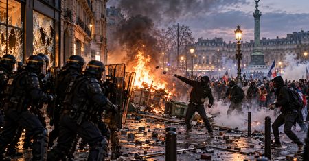 Francja płonie po gigantycznych zamieszkach! 1500 zniszczonych sklepów, setki zatrzymań. Macron pod ogromną presją
