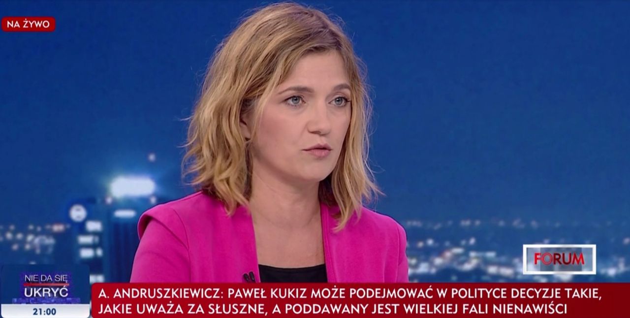 Jednym z gości magazynu "Forum" na TVP Info była posłanka Lewicy Magdalena Biejat
