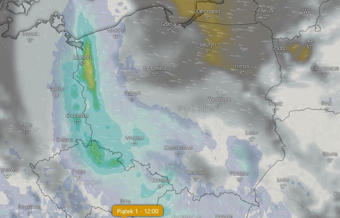 Jaka będzie pogoda w weekend majowy? Nadchodzi niż Zlatina, a wraz z nim stada deszczowych chmur