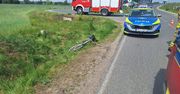 Potrącenie rowerzysty na granicy Raciąża i Witkowa. 73-latek trafił do szpitala!