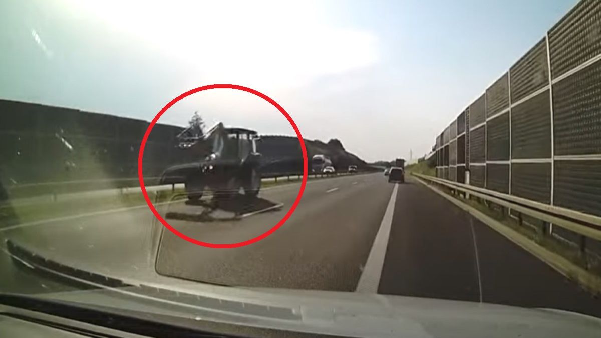 Zachowanie rolnika zszokowało innych uczestników ruchu drogowego. Mogło dojść do wypadku 