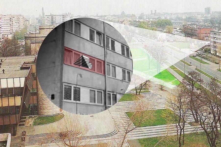 To przez to okno wyrzucano pierwsze paczki. 