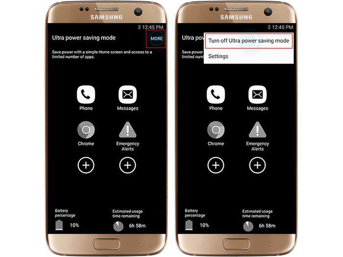 Power Saving Mode w Galaxy S7