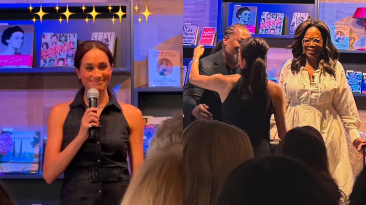 Meghan Markle appeared in a bookstore. She was supporting Oprah Winfrey.