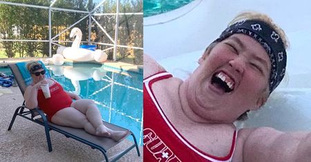 Mama June pręży się nad basenem w kostiumie inspirowanym "Słonecznym patrolem" (ZDJĘCIA)