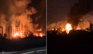 Seria eksplozji w Rosji. Kule ognia nad rafinerią i siecią kolejową