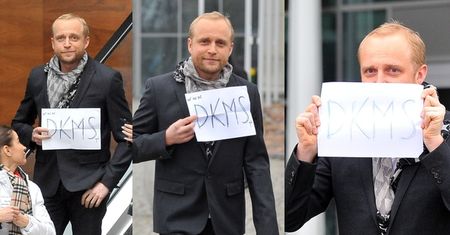 Piotr Adamczyk wychodzi z budynku TVP (ZDJĘCIA)