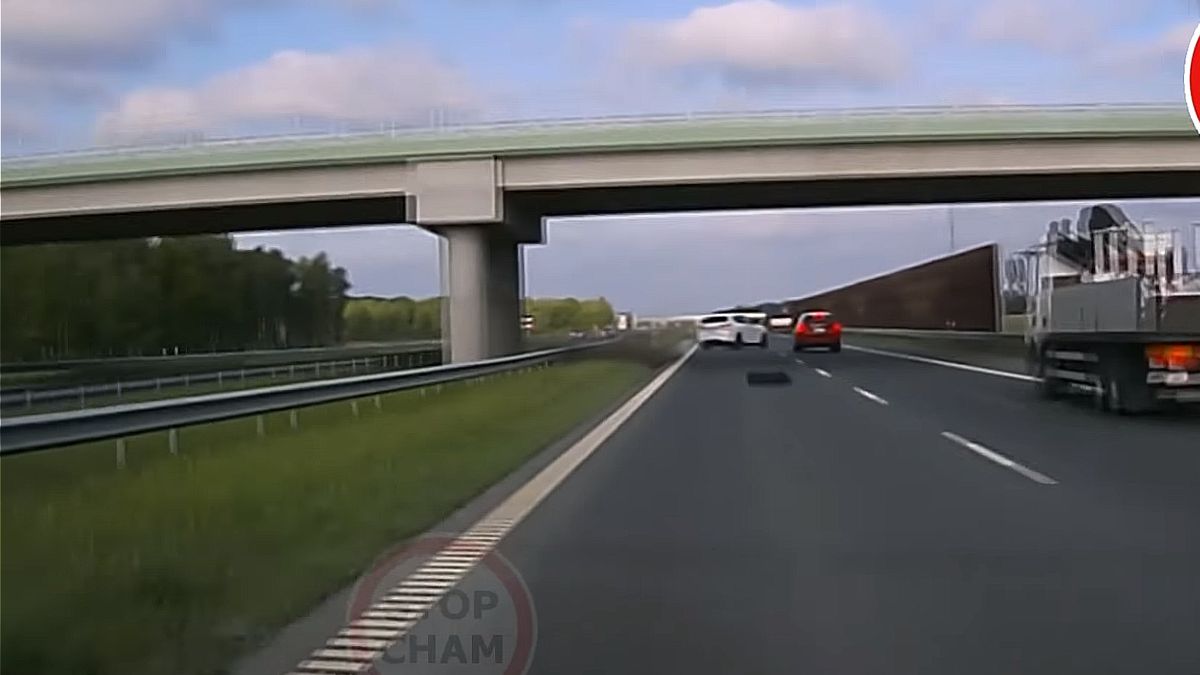 Wypadek na autostradzie A2