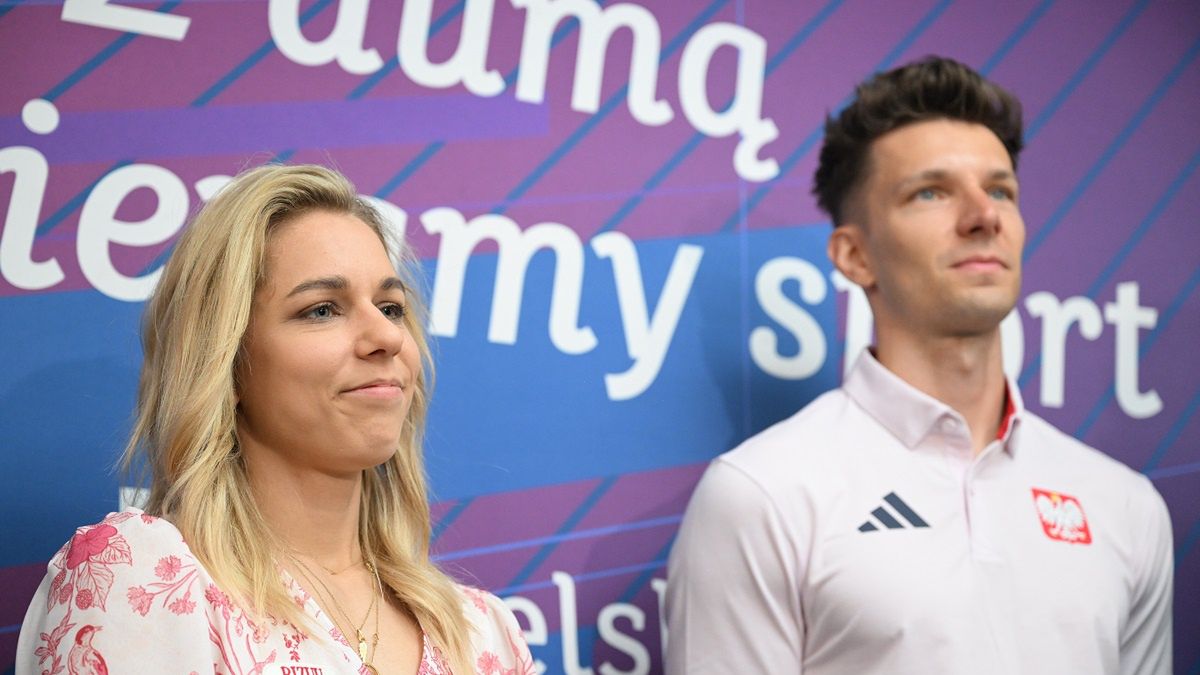 Aleksandra Mirosław i trener Mateusz Mirosław