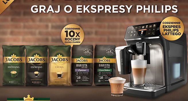 Ekspresy Philips do wygrania w loterii Jacobs