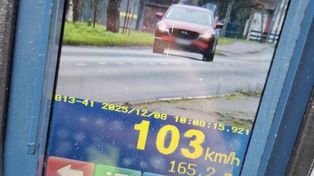 Krzyżowice: 103 km/h w terenie zabudowanym. Przerwana brawurowa jazda