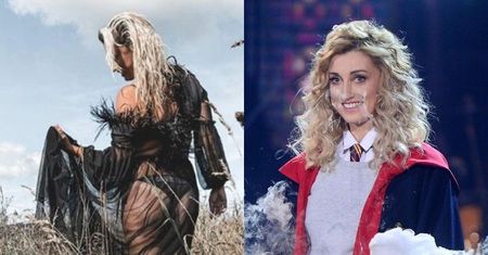 Uwodzicielska Justyna Żyła odziana w przezroczystą kreację KUSI POŚLADKAMI NA POLU (FOTO)