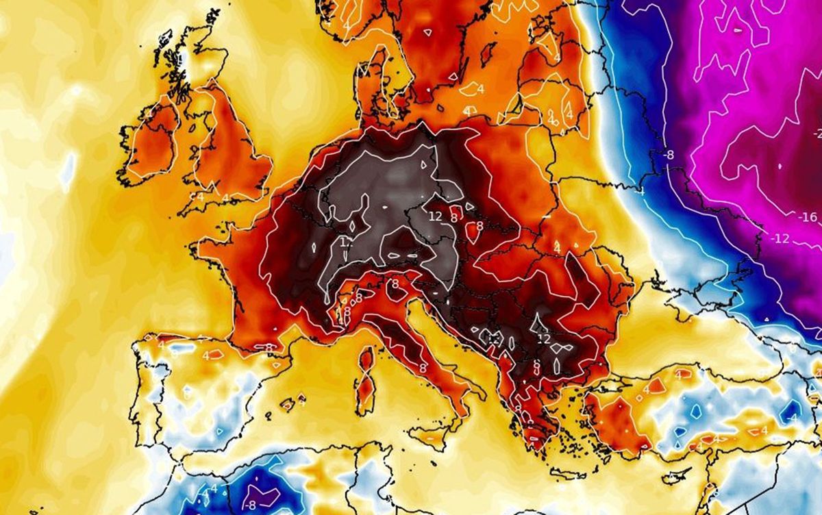 Pogoda. Nagła zmiana i rekord za Odrą. Pierwszy raz w historii (wxcharts.com)