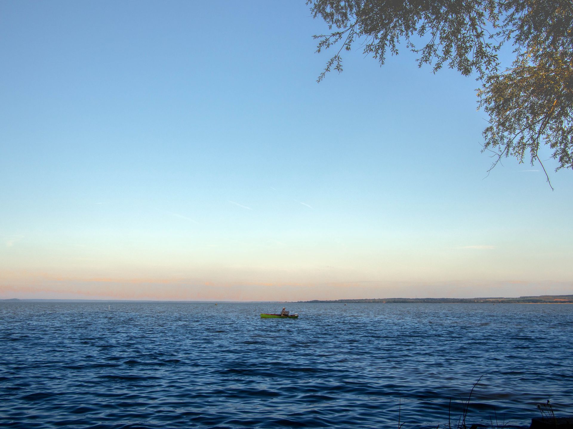Zachód słońca nad Balatonem 