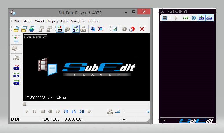 SubEdit-Player – legendarny polski odtwarzacz plików wideo z opcją edytora napisów i jego tajemniczy autor