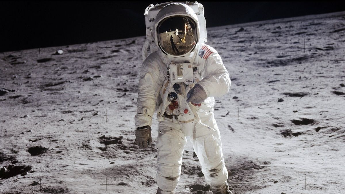 Buzz Aldrin na Księżycu