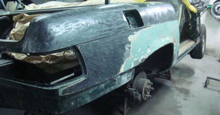 Mercedes 450 SL (R107) - błotniki, pokrywa dachu i elementy różne