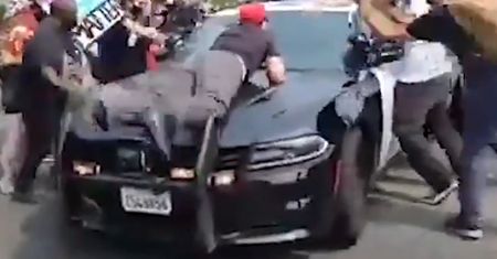 USA. Protesty przeciwko Trumpowi. Szokujące nagranie