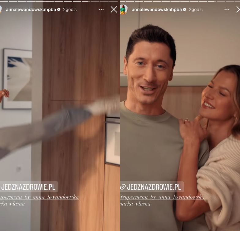 Anna i Robert Lewandowscy promują wspólne menu
