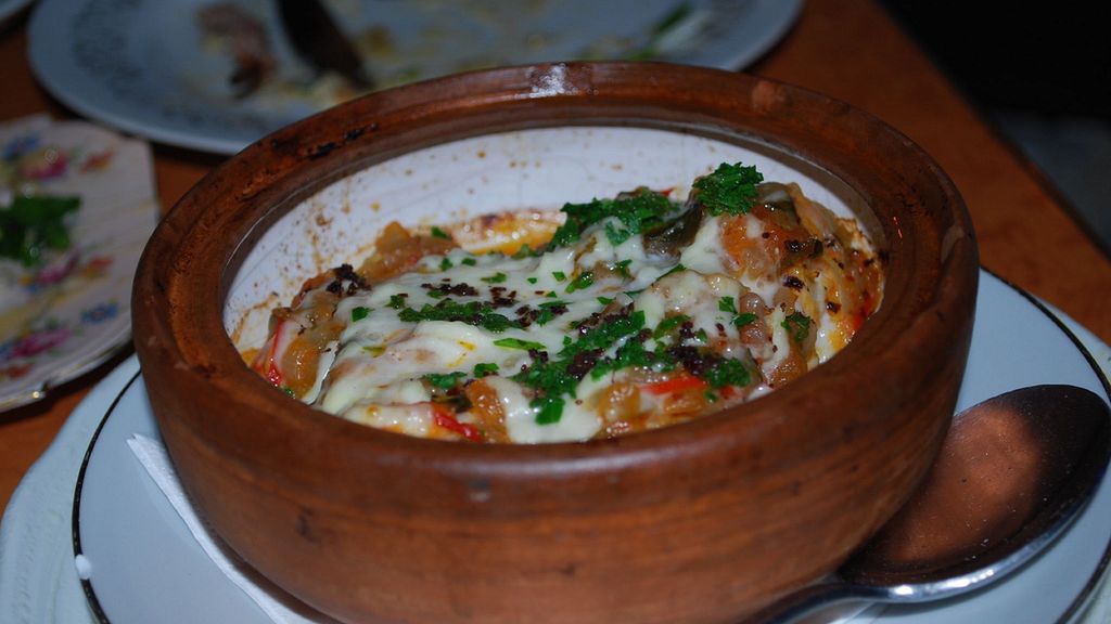 Zapiekanka z ryżem i warzywami