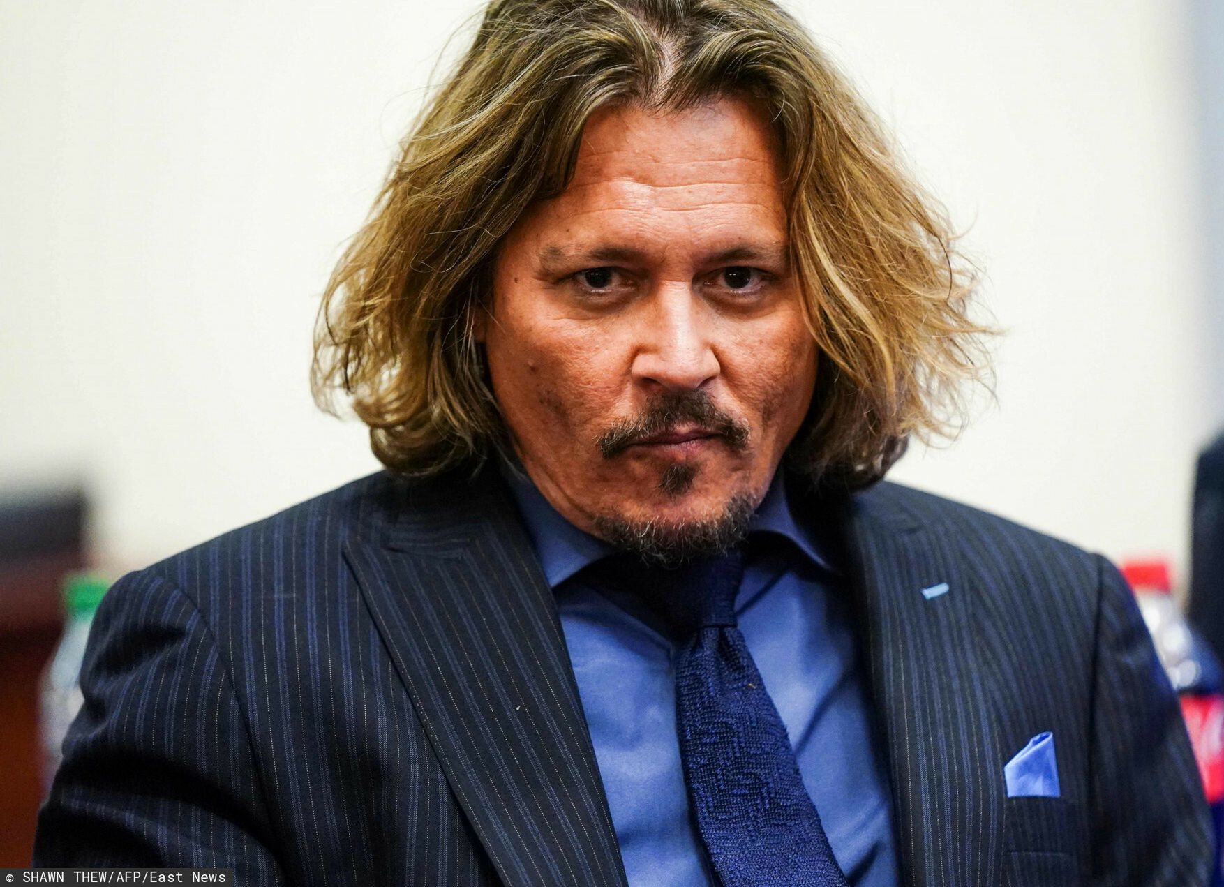 Johnny Depp podczas rozprawy sądowej