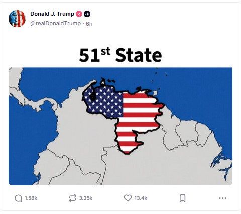 Wpis Donalda Trumpa na truthsocial.com