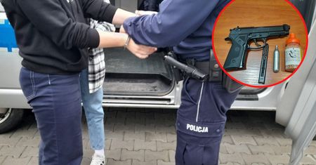 Szedł i strzelał. Był pijany. Złapano go