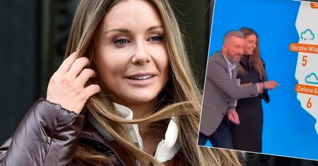 Małgorzata Rozenek zaliczyła wpadkę na wizji. Kolega musiał ją ratować