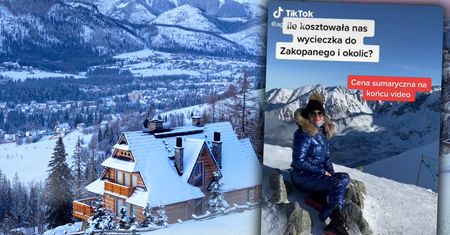 Cztery dni za niemal 10 tys. zł. Tiktokera pokazała pobyt w Zakopanem