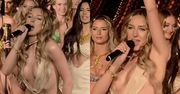 Caroline Derpienski udaje, że śpiewa podczas pokazu własnej kolekcji bikini. Podoba wam się jej nowe "dzieło"?