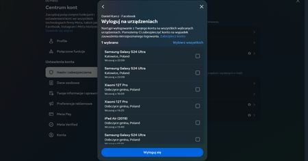 Facebook: jak wylogować się na wszystkich urządzeniach?