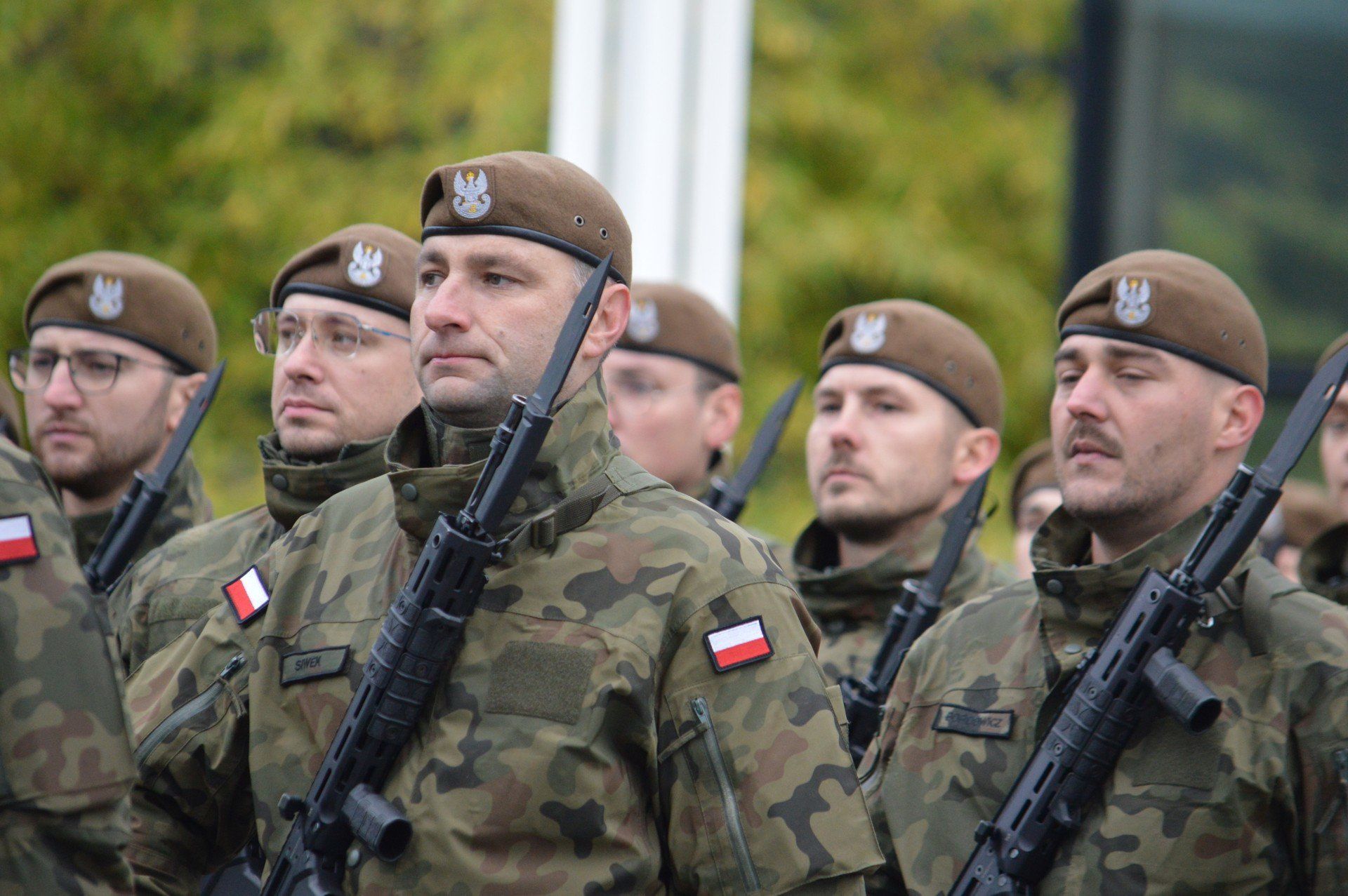 Przysięga wojskowa 9 Łódzkiej Brygady Obrony Terytorialnej w Kleszczowie