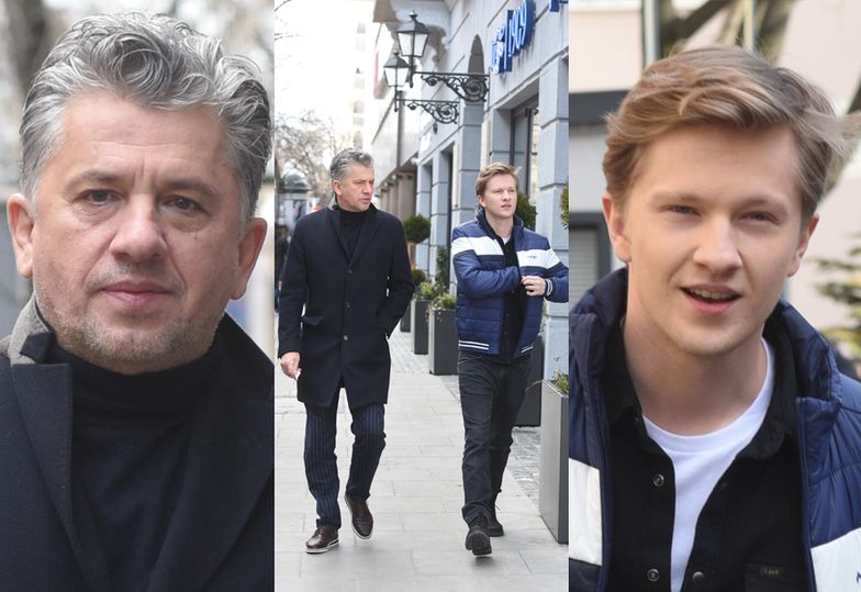 Janusz Józefowicz z synem