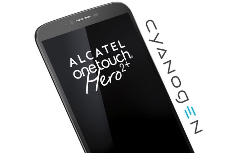 Alcatel OneTouch Hero 2+ z rysikiem i domyślnie zainstalowanym Cyanogen OS